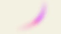 Soft ivory background with a purple and pink gradient swash.
