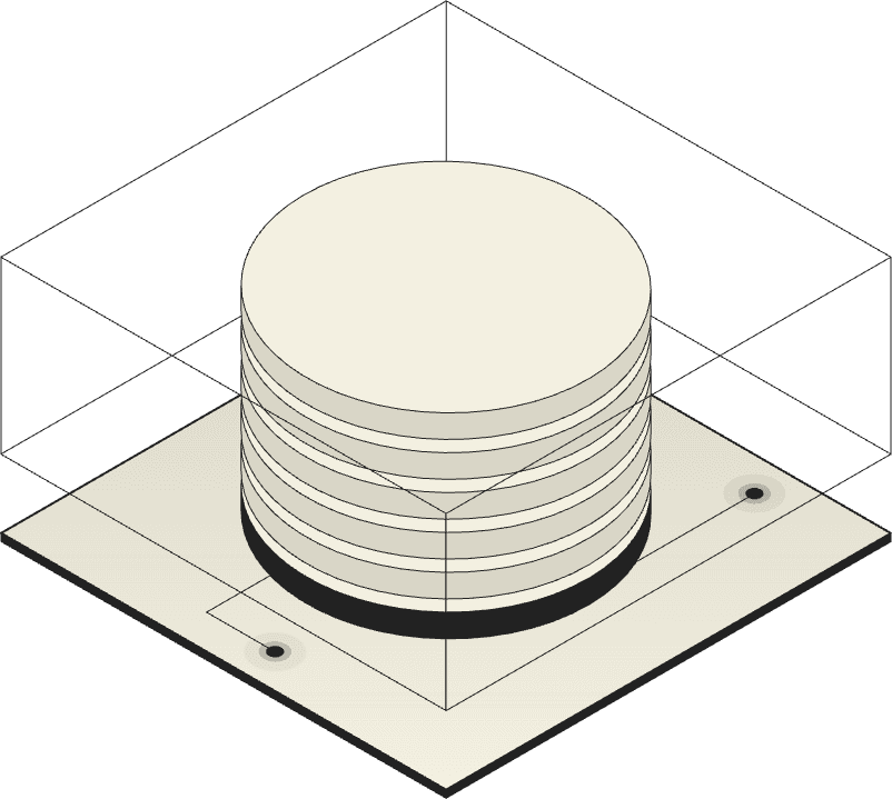 Pantheon database stack inside a transparent access layer illustration